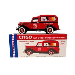 Liberty Classics Citco 1936 Dodge Panel Delivery Car Coin Bank 1995 Die Cast